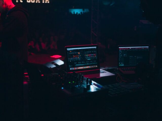 dj station in the club