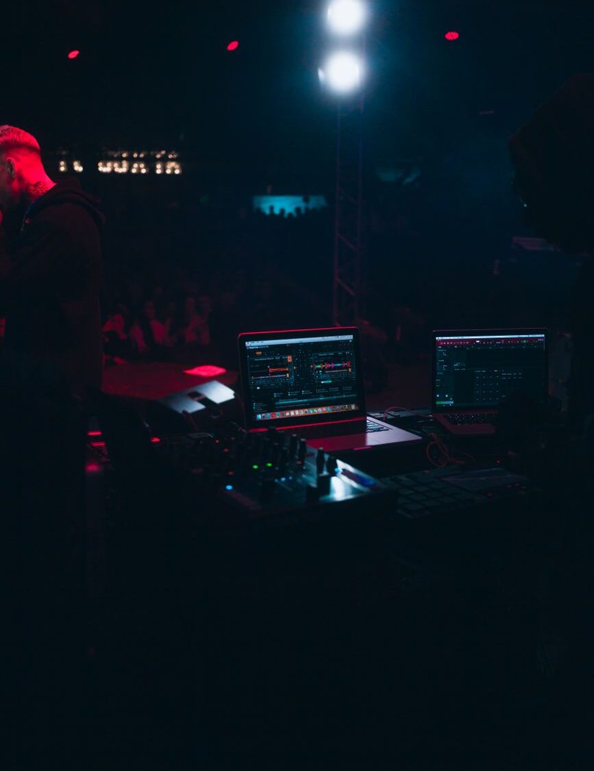 dj station in the club